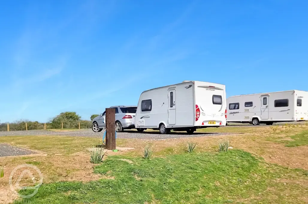 Premium fully serviced hardstanding pitches