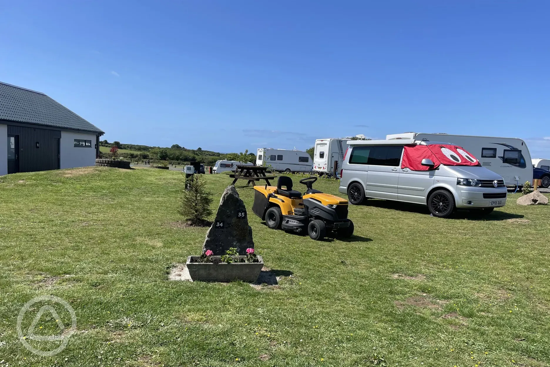 Grass pitches - optional electric