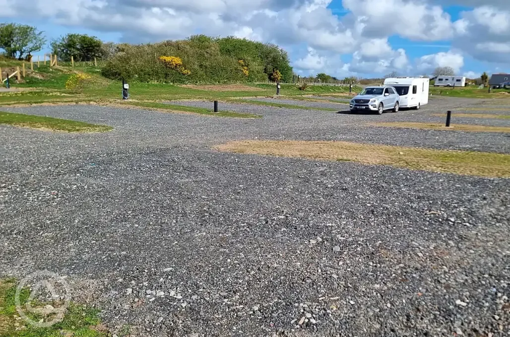 Fully serviced hardstanding pitches