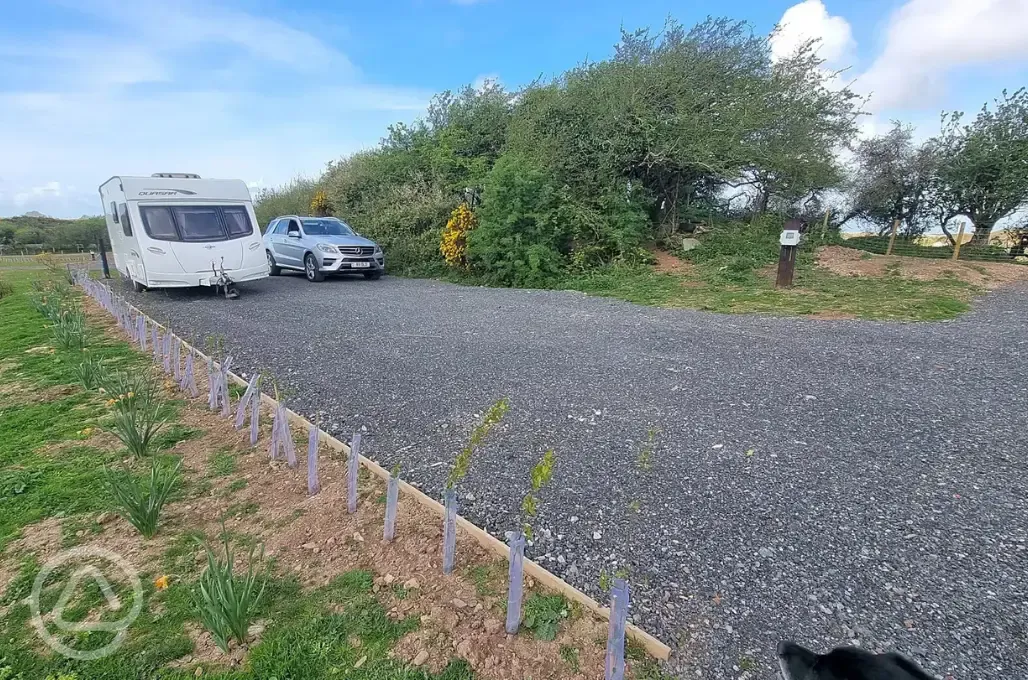 Premium fully serviced hardstanding pitches