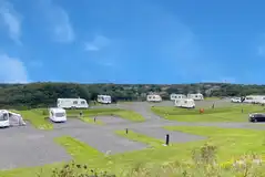 View of Maes Carafanau Penbryn Caravan Site