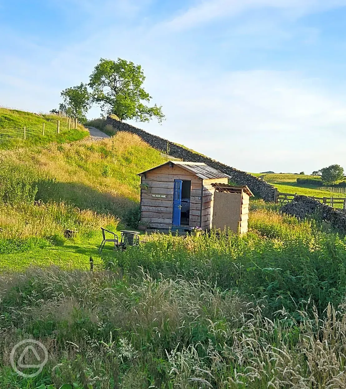 Blue Door glamping cabin