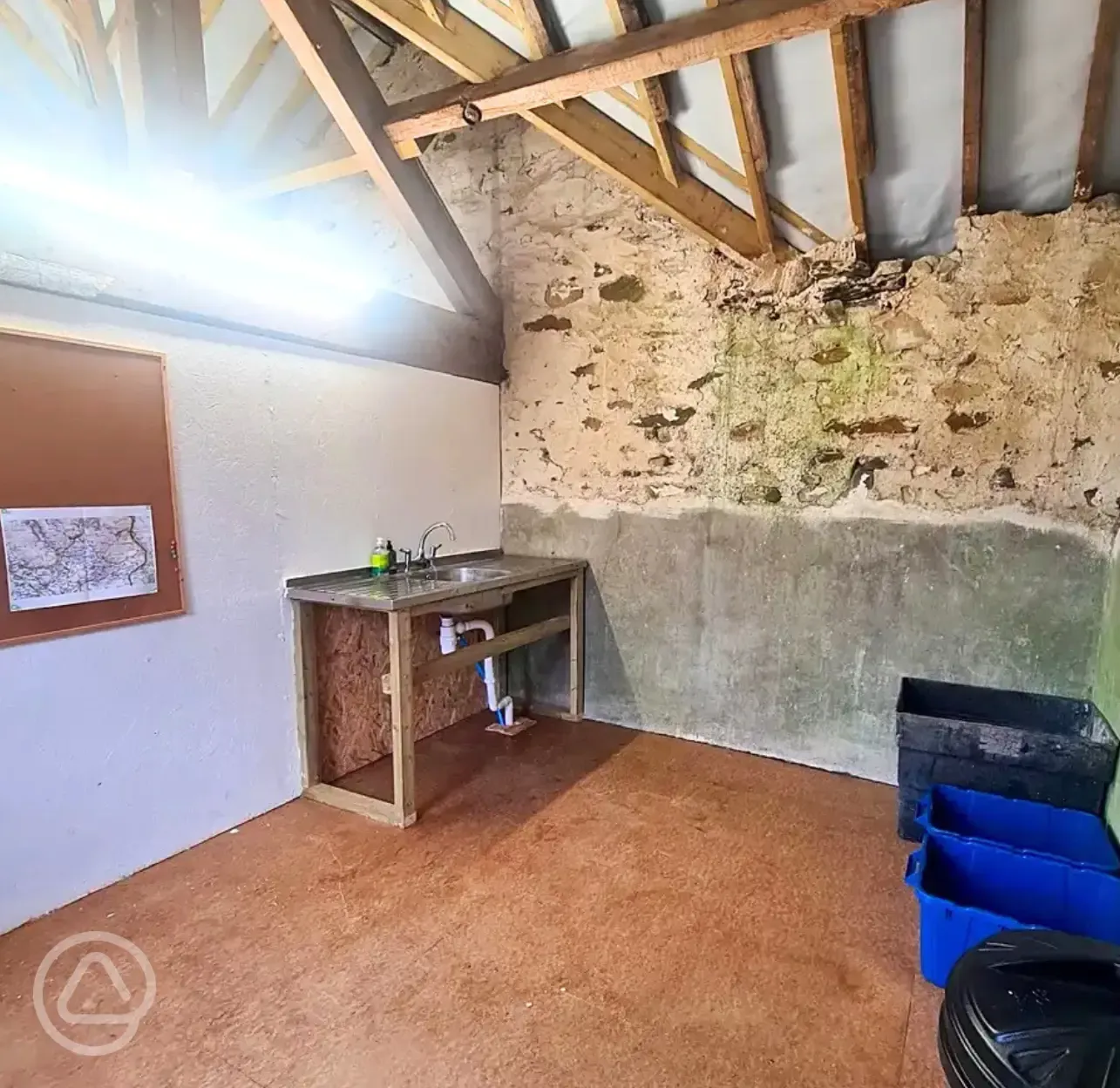 Washing up area