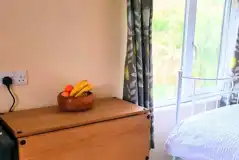 Blue Door glamping cabin interior