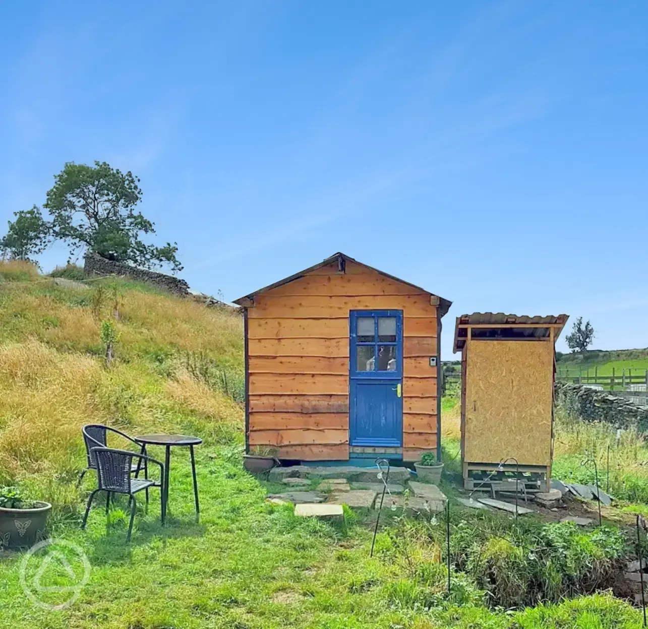 Blue Door glamping cabin