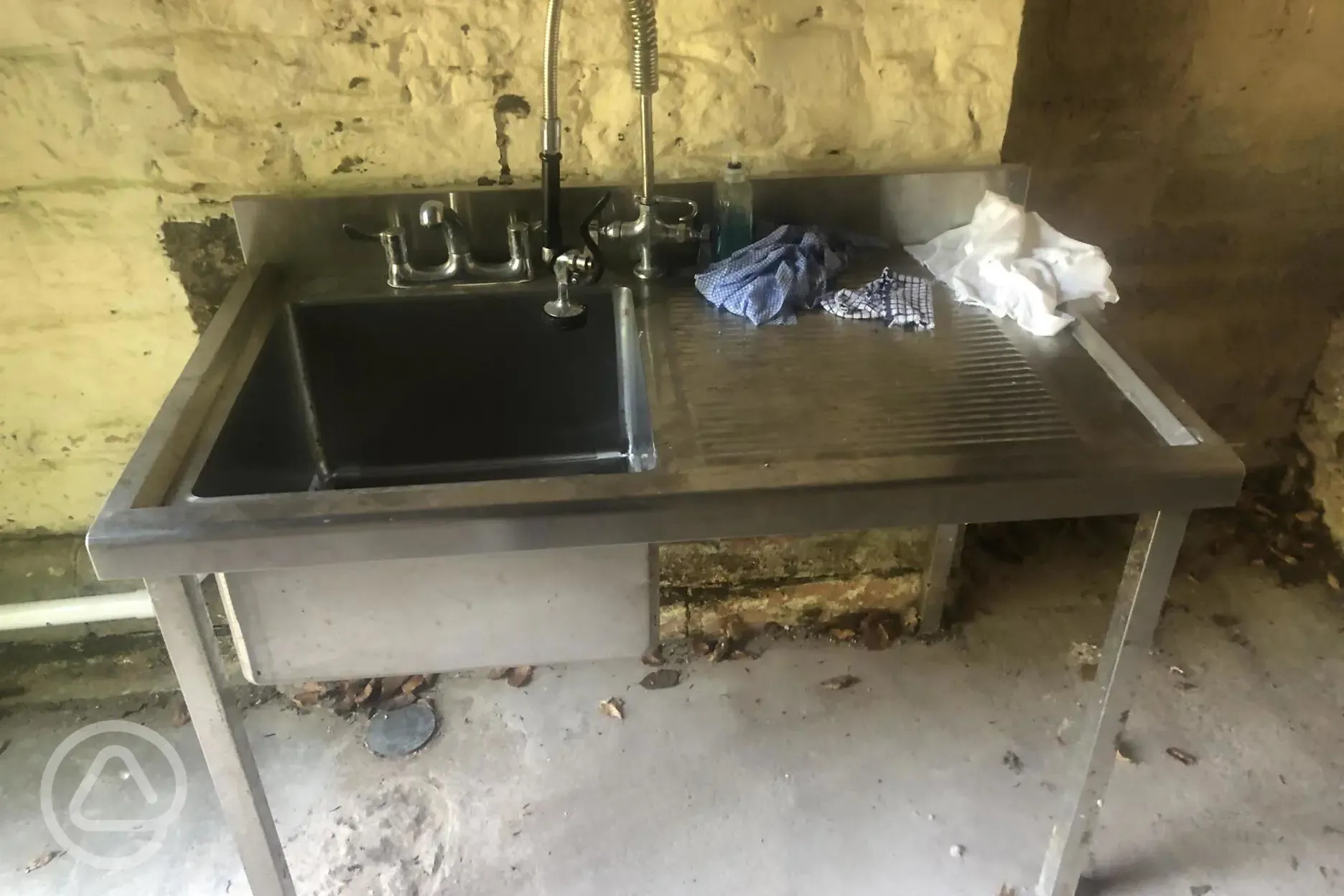 Washing up area