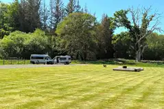 Grass and hardstanding pitches at Warwick Hall