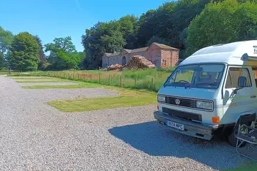 Grass and hardstanding pitches at Warwick Hall