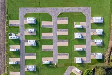 Aerial over site 