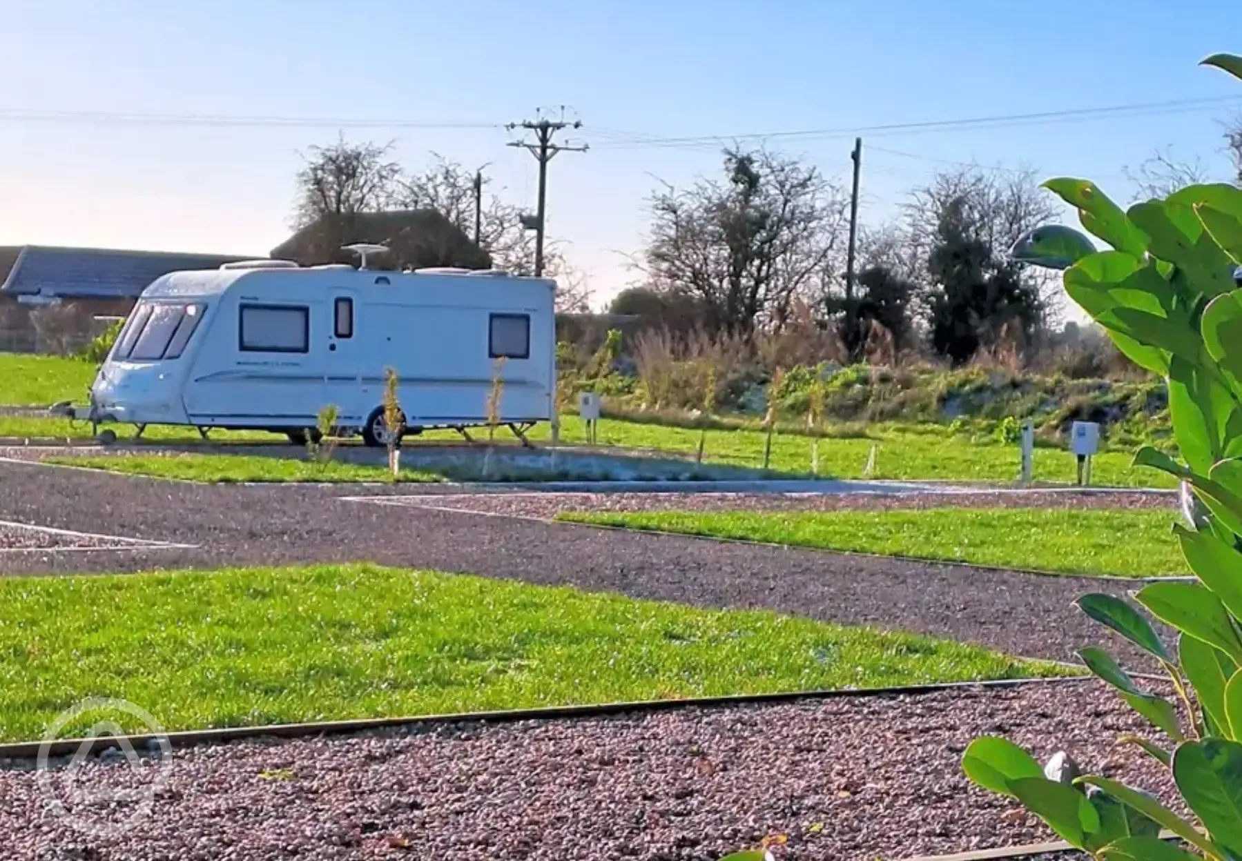 Fully serviced hardstanding touring pitches