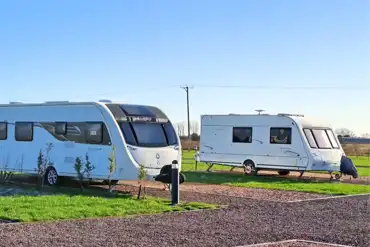 Fully serviced hardstanding touring pitches