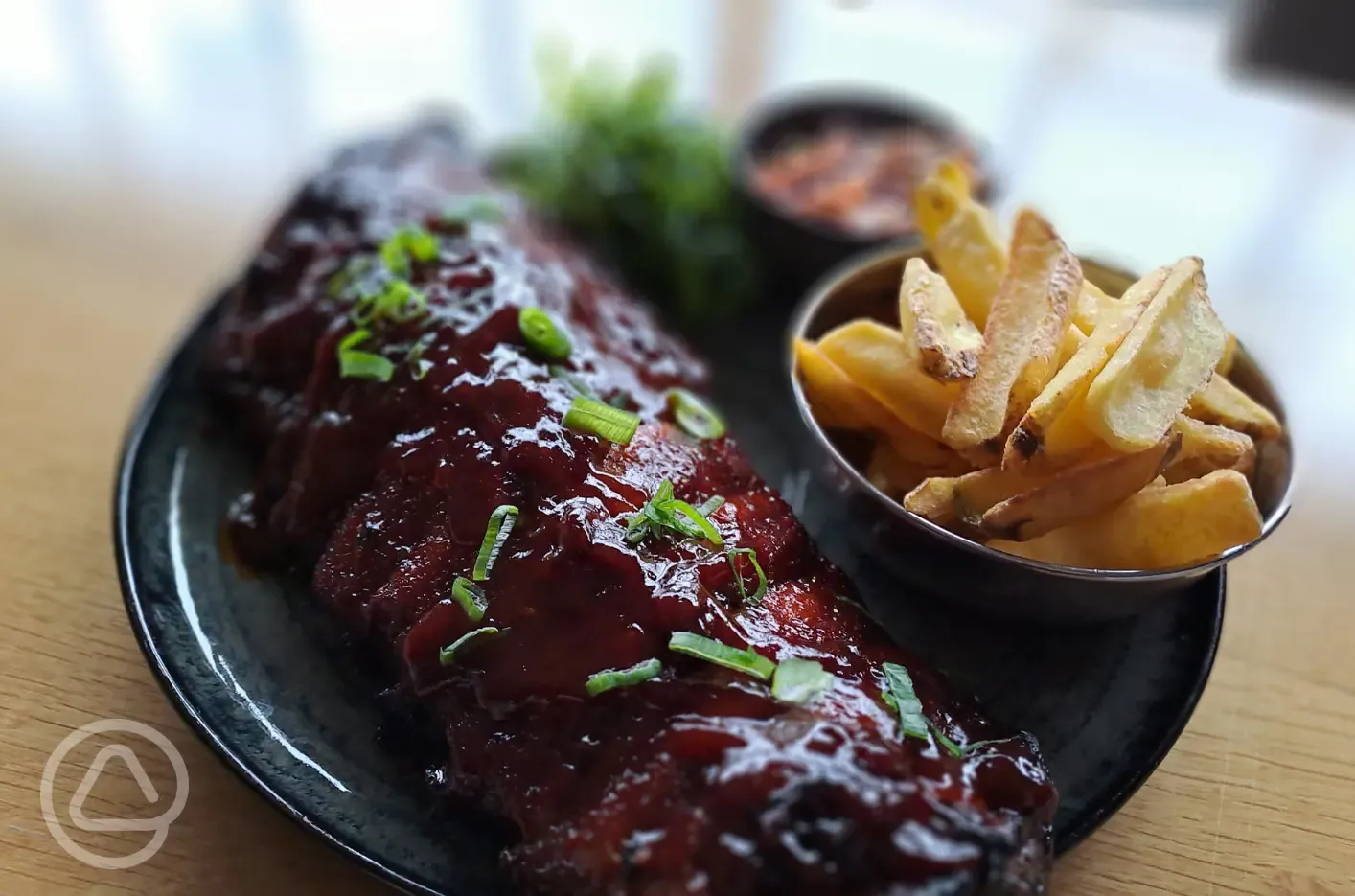 Food from the clubhouse and bar