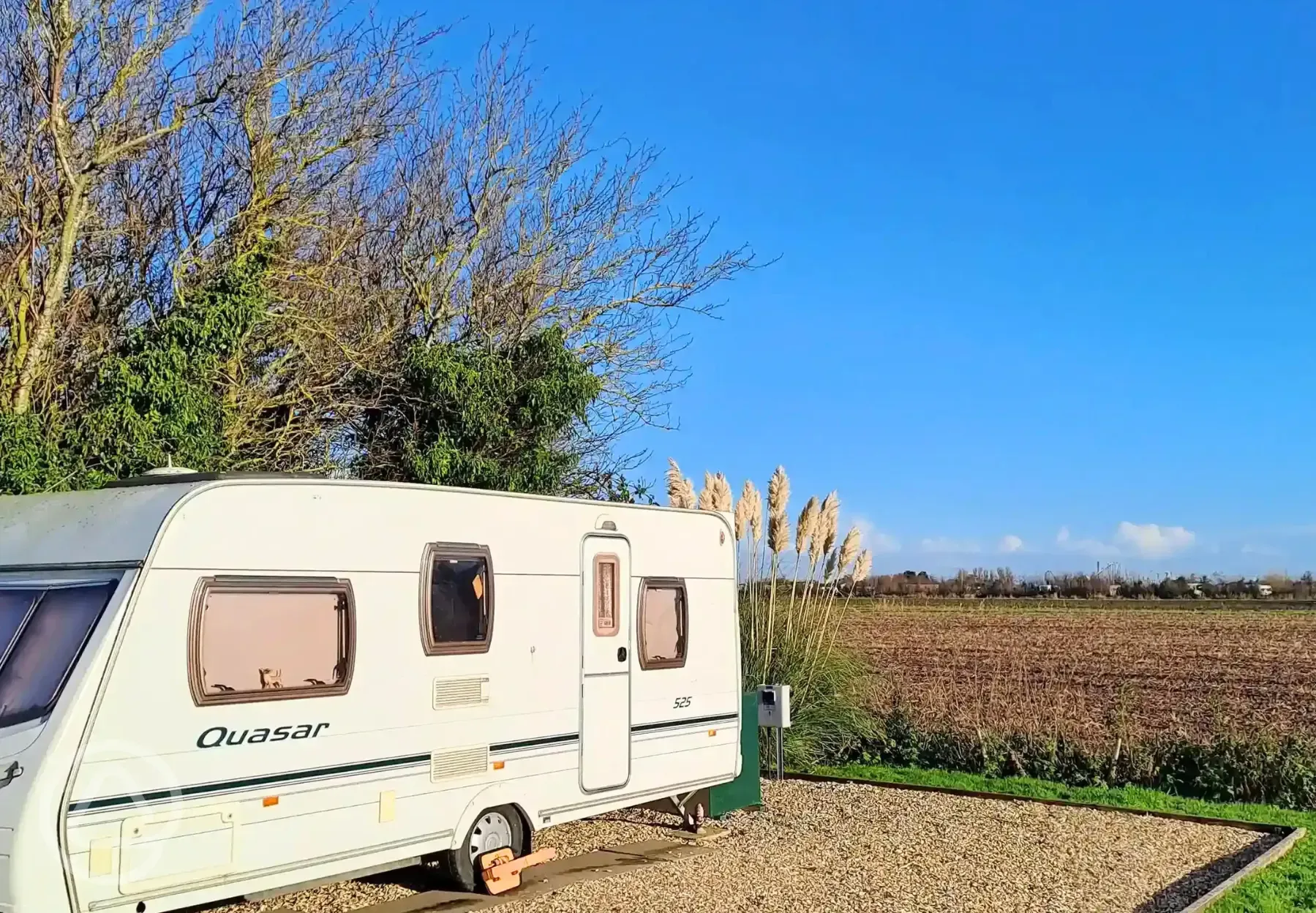 Fully serviced hardstanding touring pitches