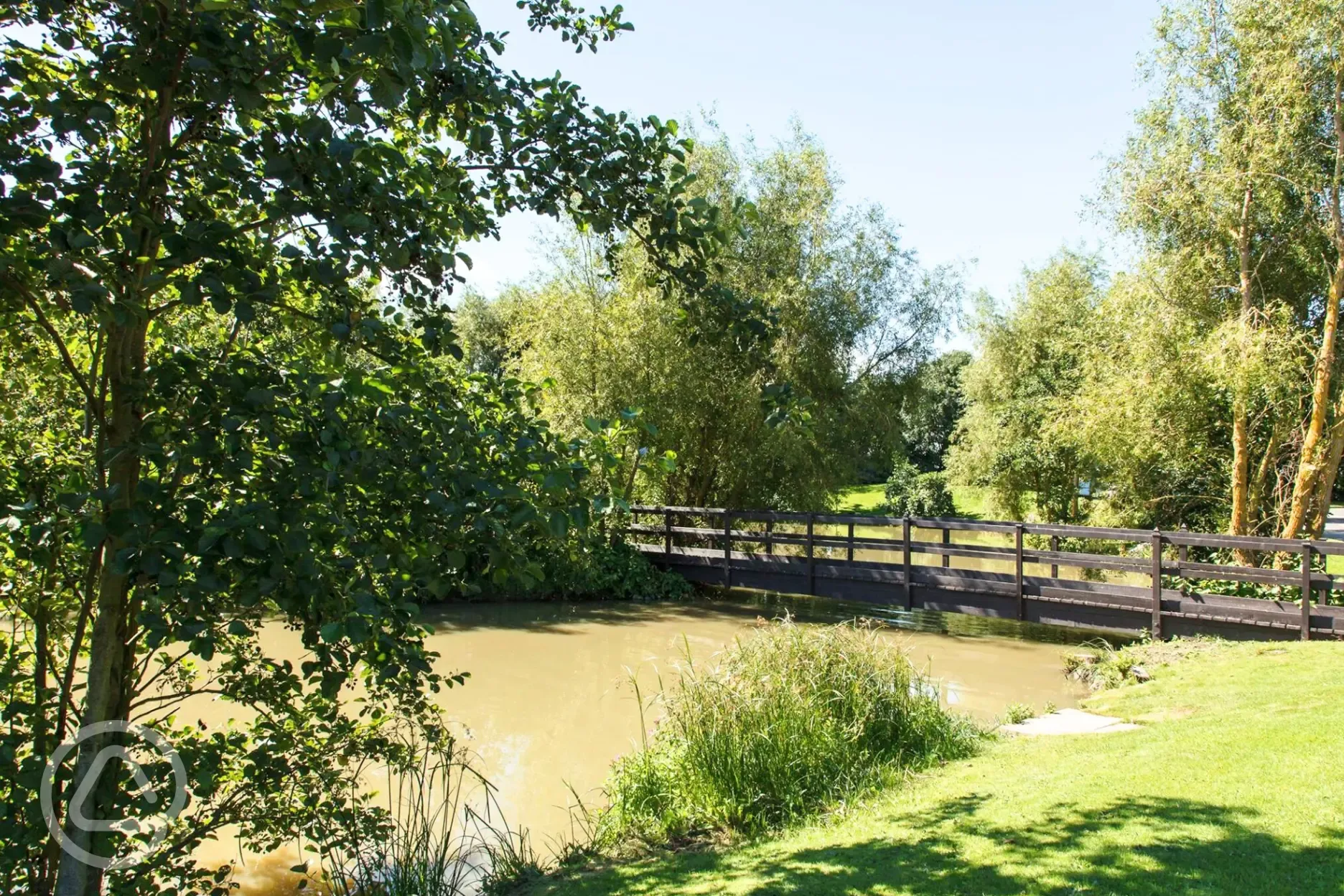 One of the two fishing lakes at Roach Farm One of the two fishing lakes at Roach Farm