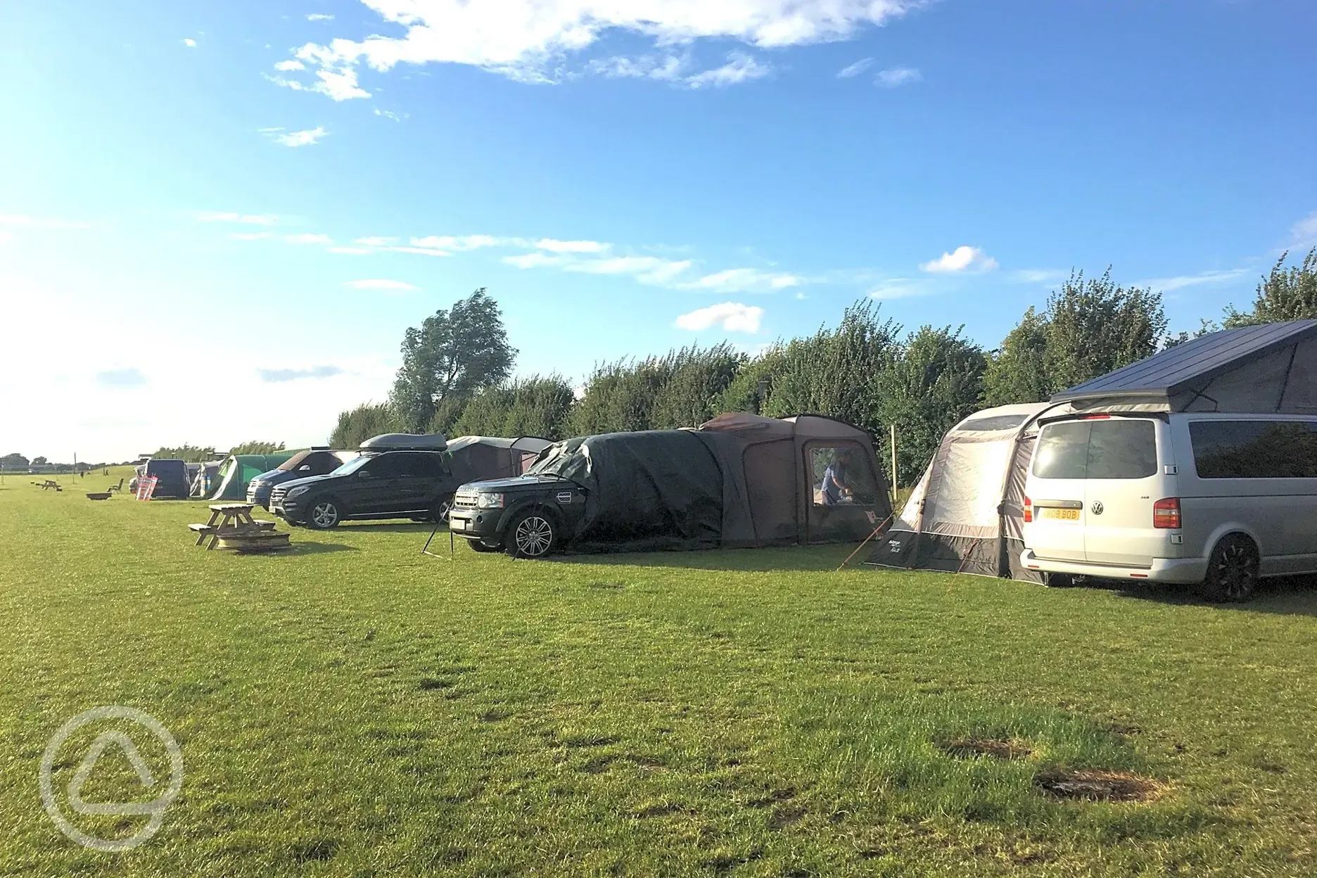 Grass touring pitches