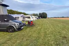 Grass tent and touring pitches