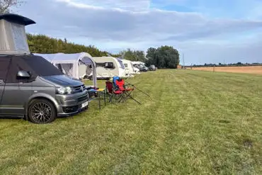 Grass tent and touring pitches