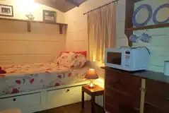 Shepherd's hut interior Shepherd's hut interior