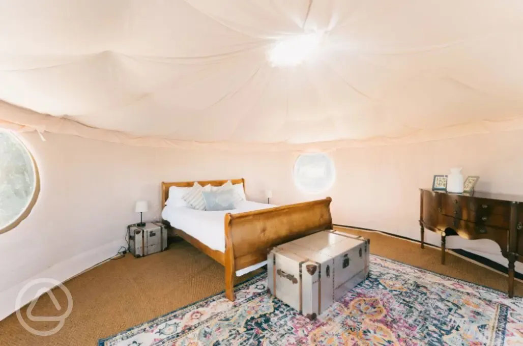 Bell tent interior