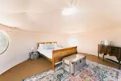 Bell tent interior Bell tent interior