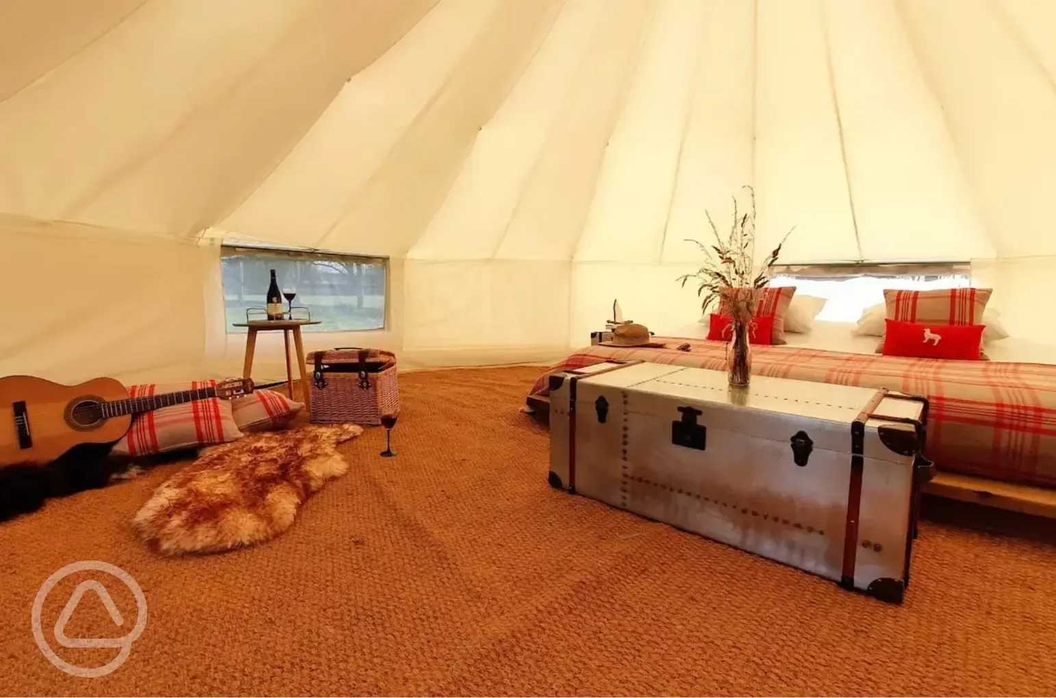 Bell tent interior
