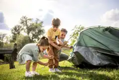 Non electric grass pitches (8m x 6m) for tents and tourers
