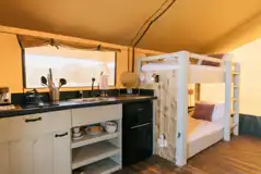 Family safari tent bunk beds Family safari tent bunk beds