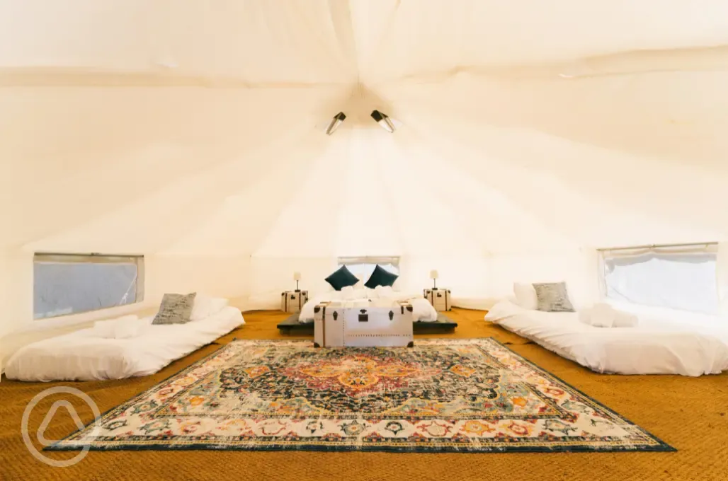 Bell tent interior
