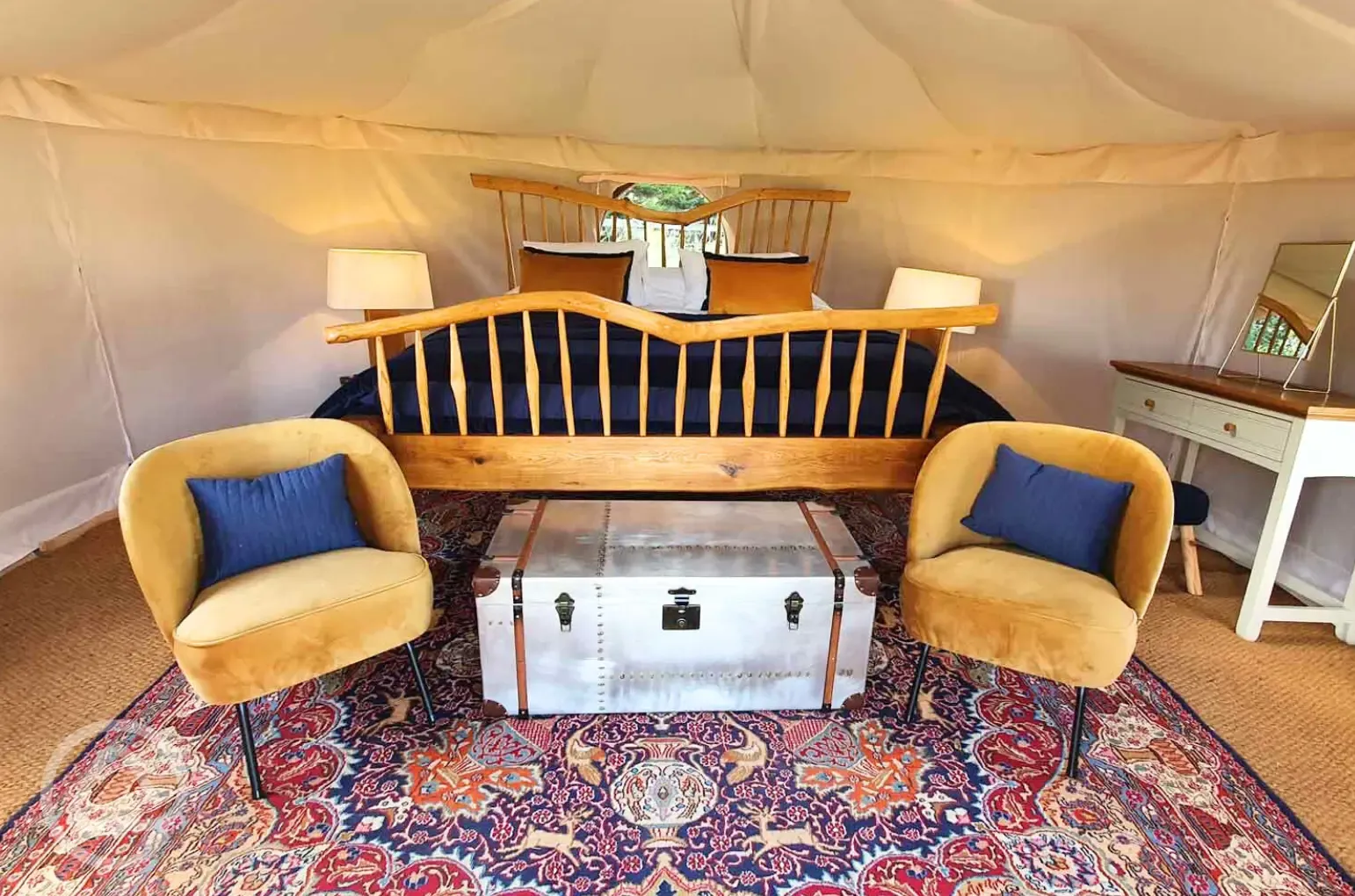 Yurt interior