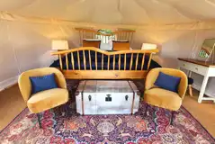 Yurt interior Yurt interior