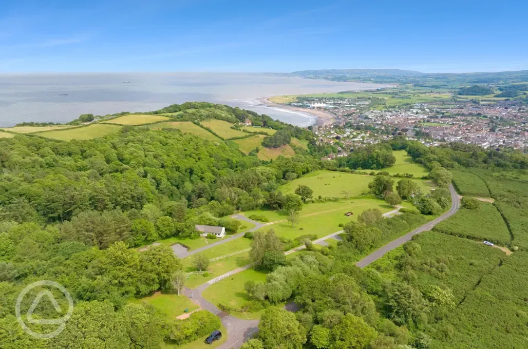 Aerial of site