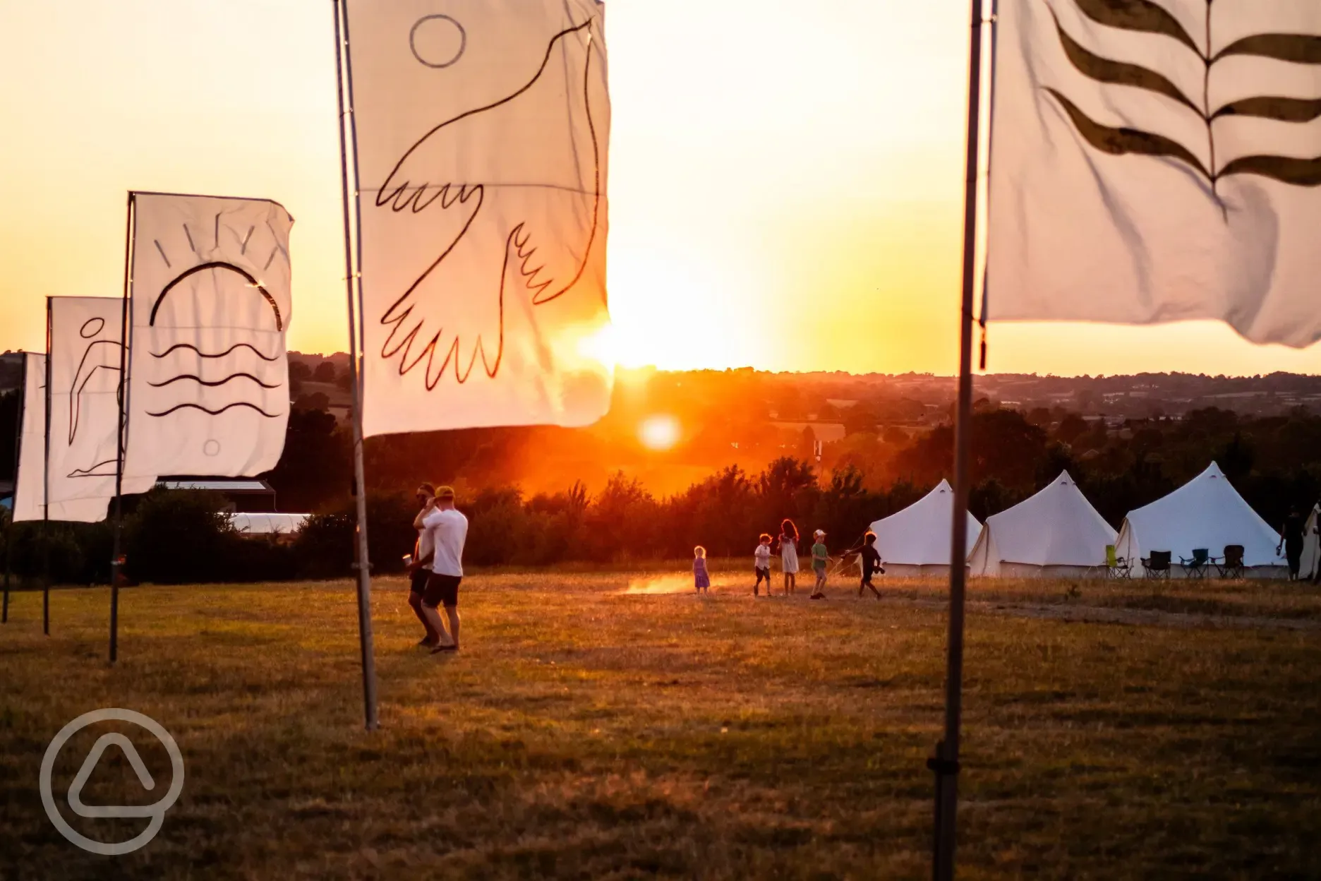 Site at sunset