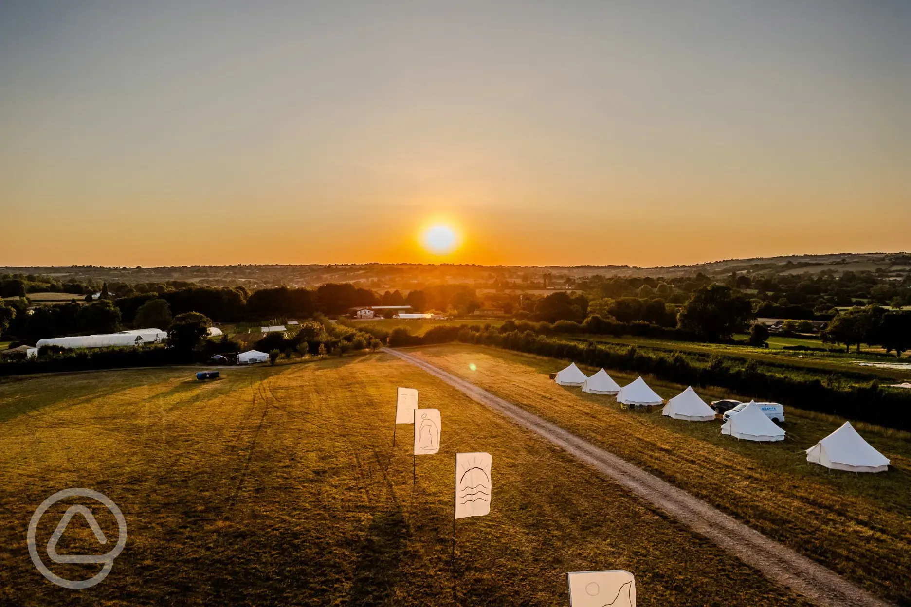 Site at sunset