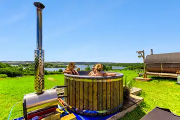 Hot tubs for hire at Nesta Valley Camping