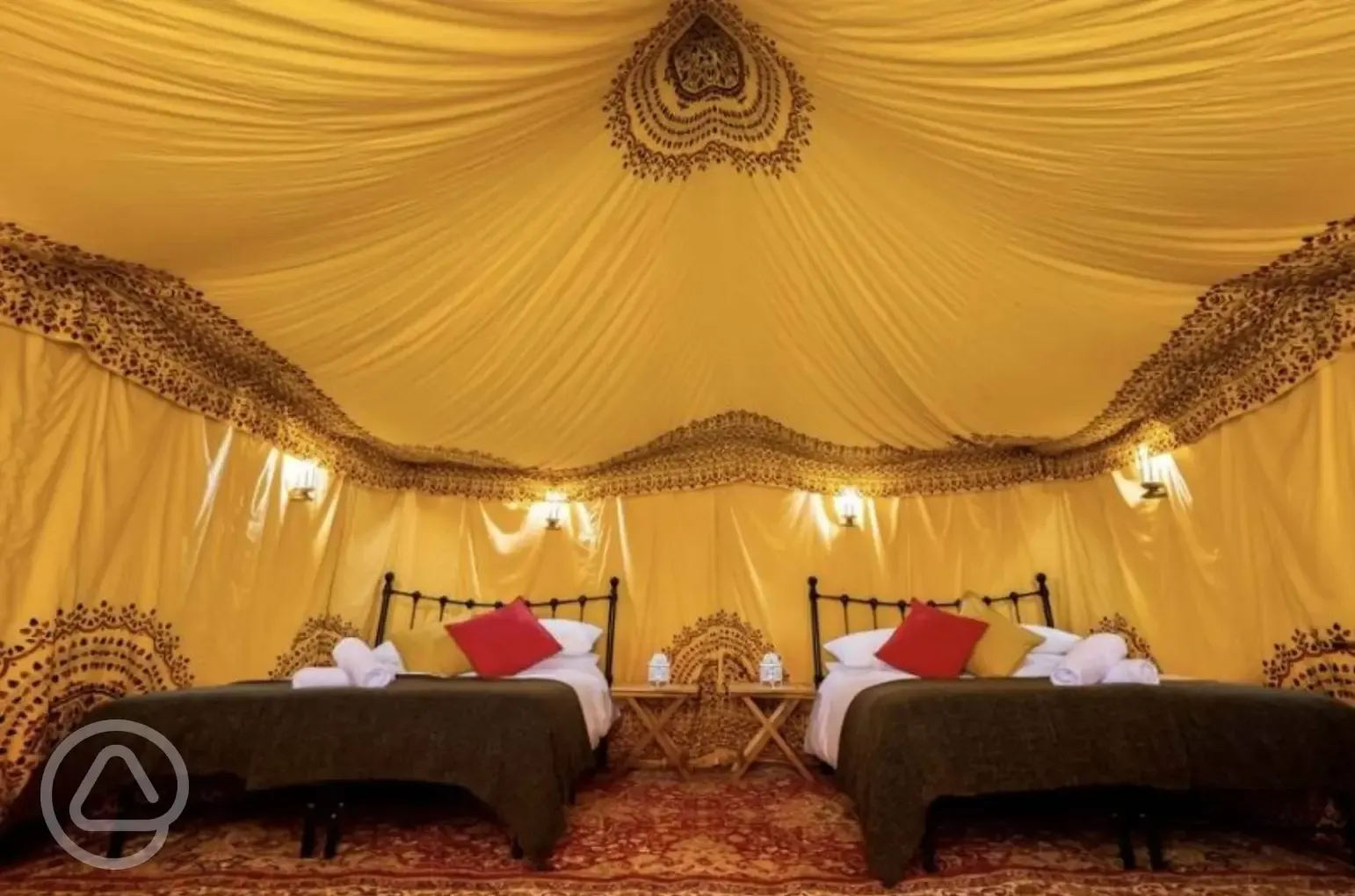 Luxury Bedouin tent interior