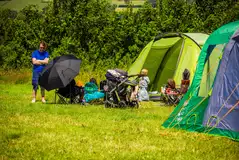 Non electric lakeside grass pitches for up to five people