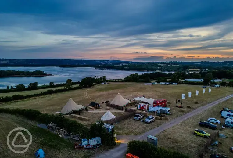 Aerial of the site