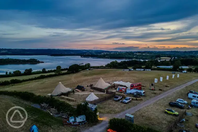 Aerial of the site