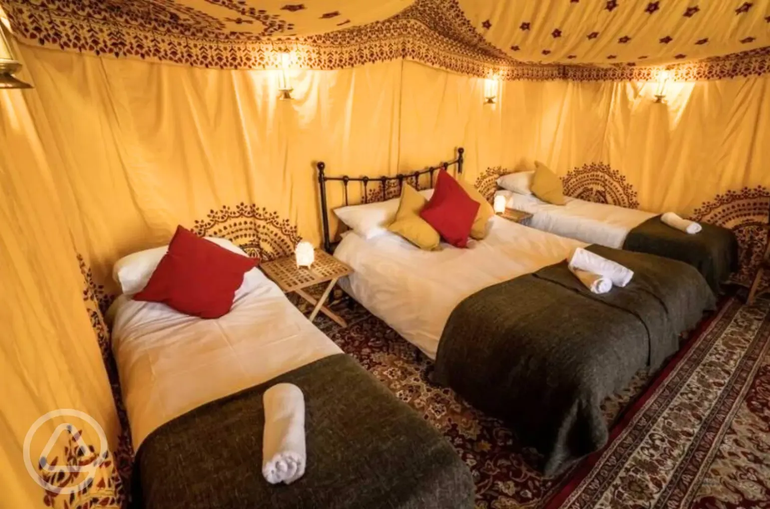 Luxury Bedouin tent interior