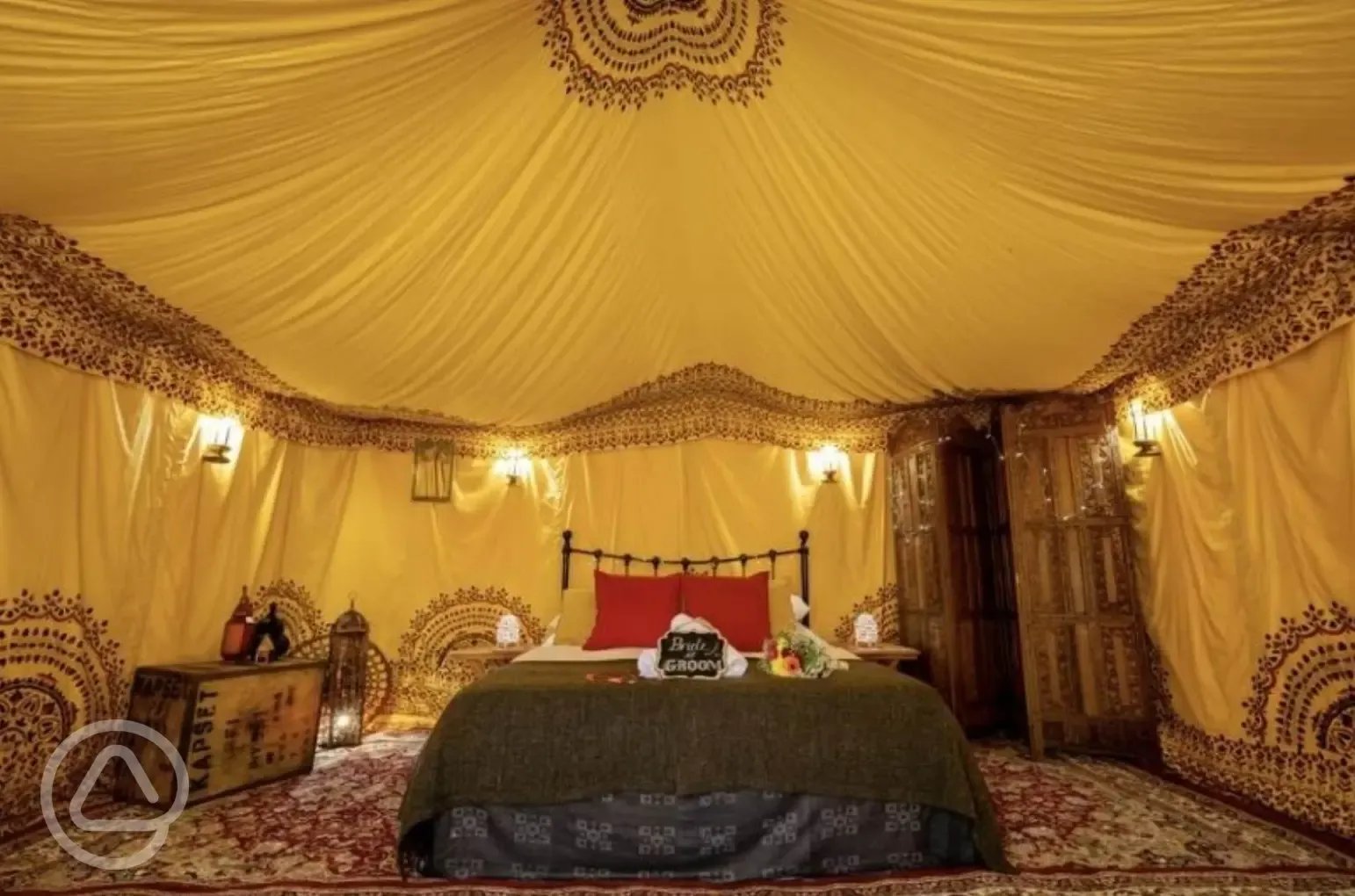 Luxury Bedouin tent interior
