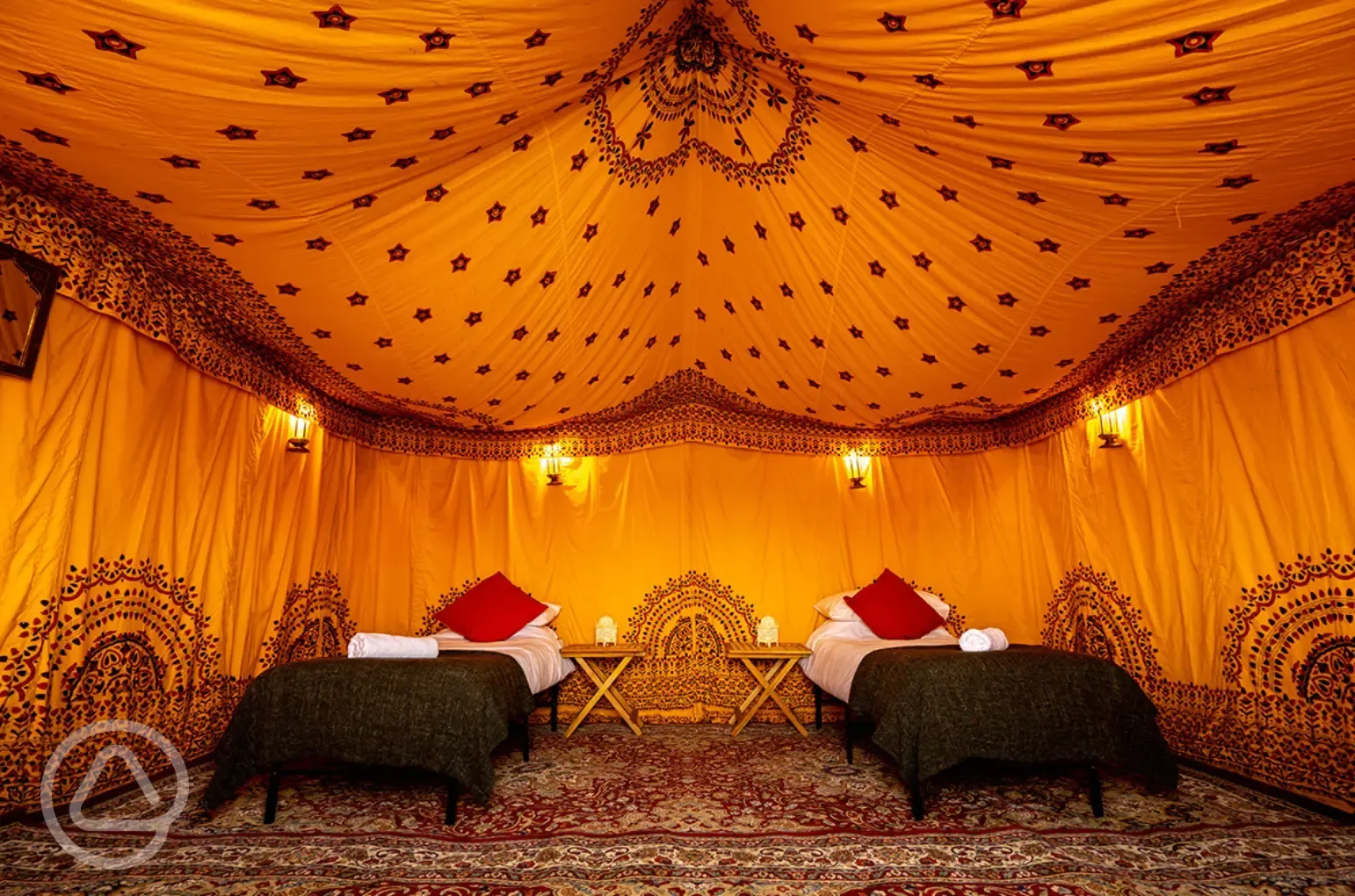 Luxury Bedouin tent interior