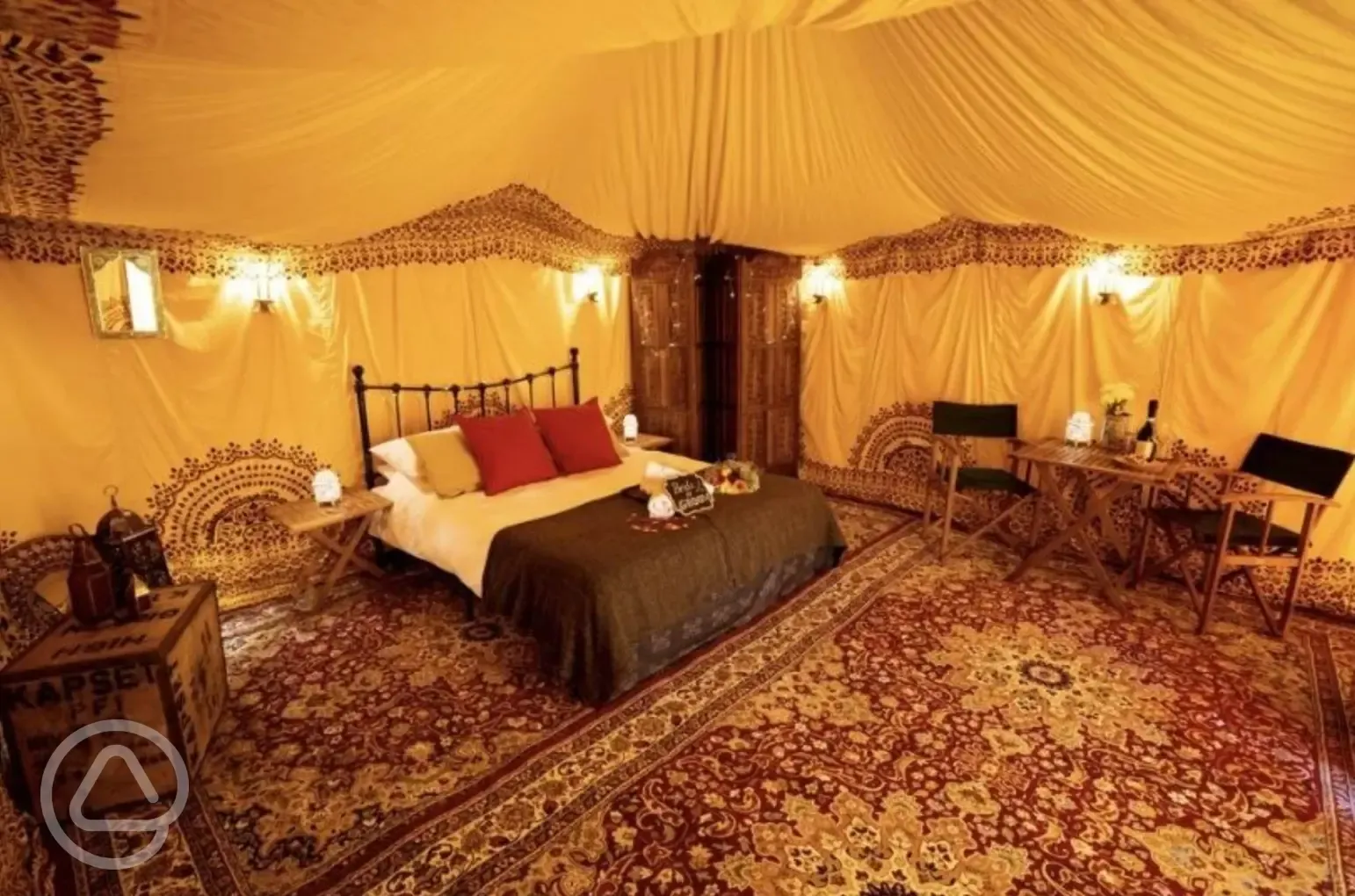 Luxury Bedouin tent interior