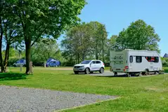 Electric hardstanding pitches at Fineshade Wood Campsite Electric hardstanding pitches at Fineshade Wood Campsite