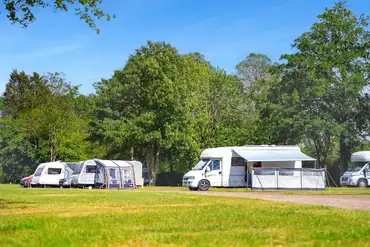 Hardstanding pitches at Fineshade Wood Campsite