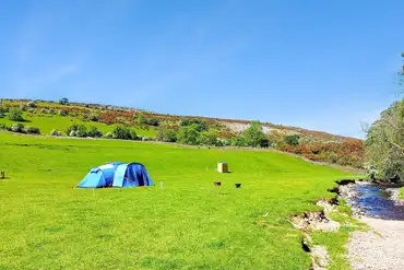 By the Beck non electric grass pitches with private toilets nearby