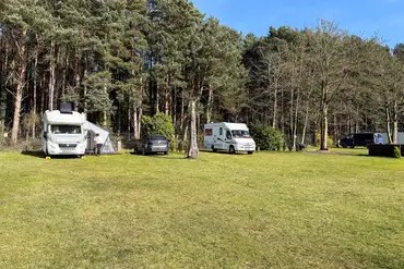 Electric hardstanding touring pitches at Oasis Lakes and Holidays