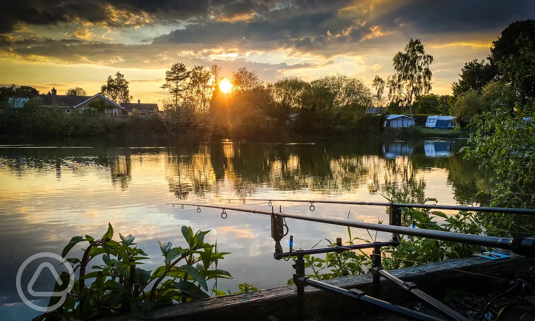 Carp Lake at sunset