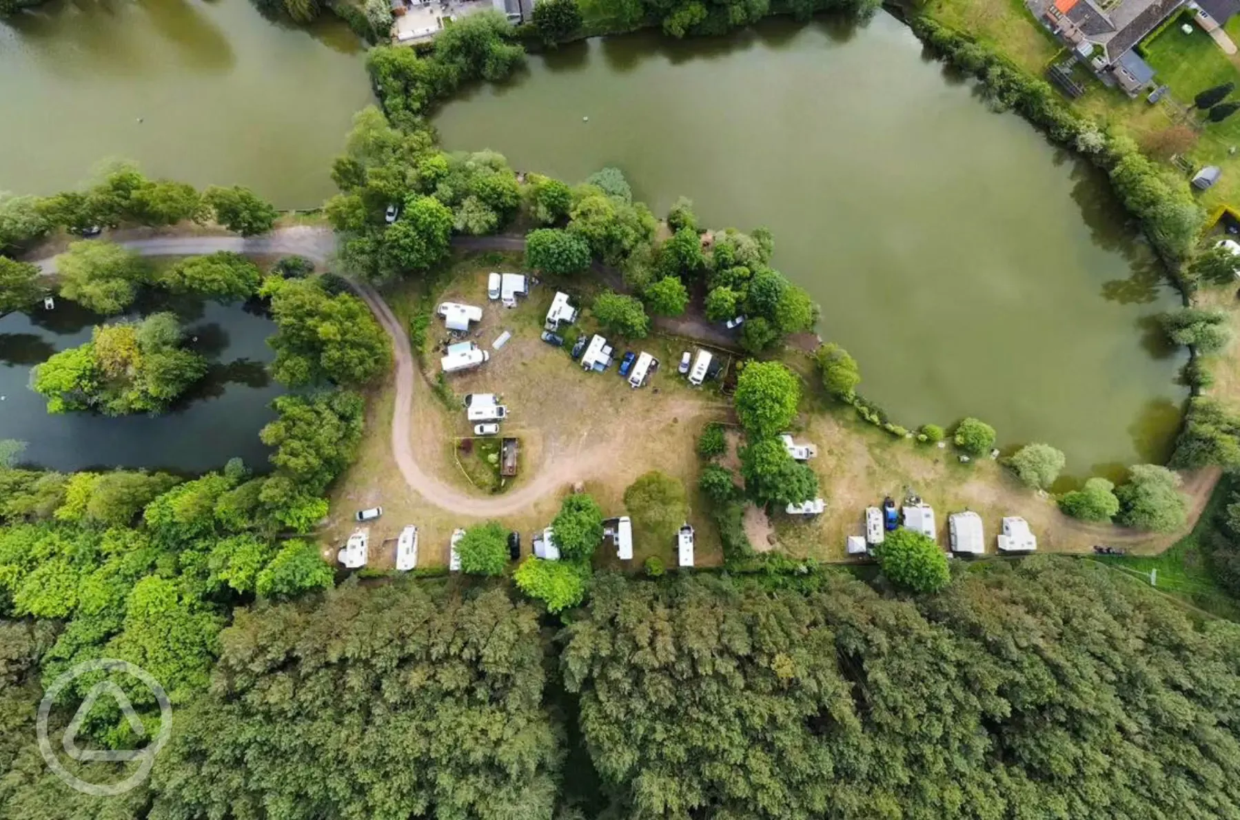 Bird's eye view of the site