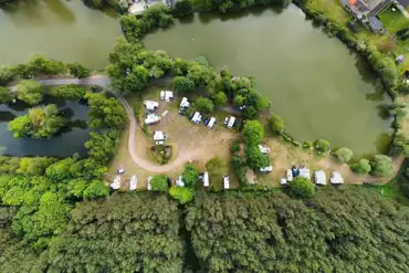 Bird's eye view of the site