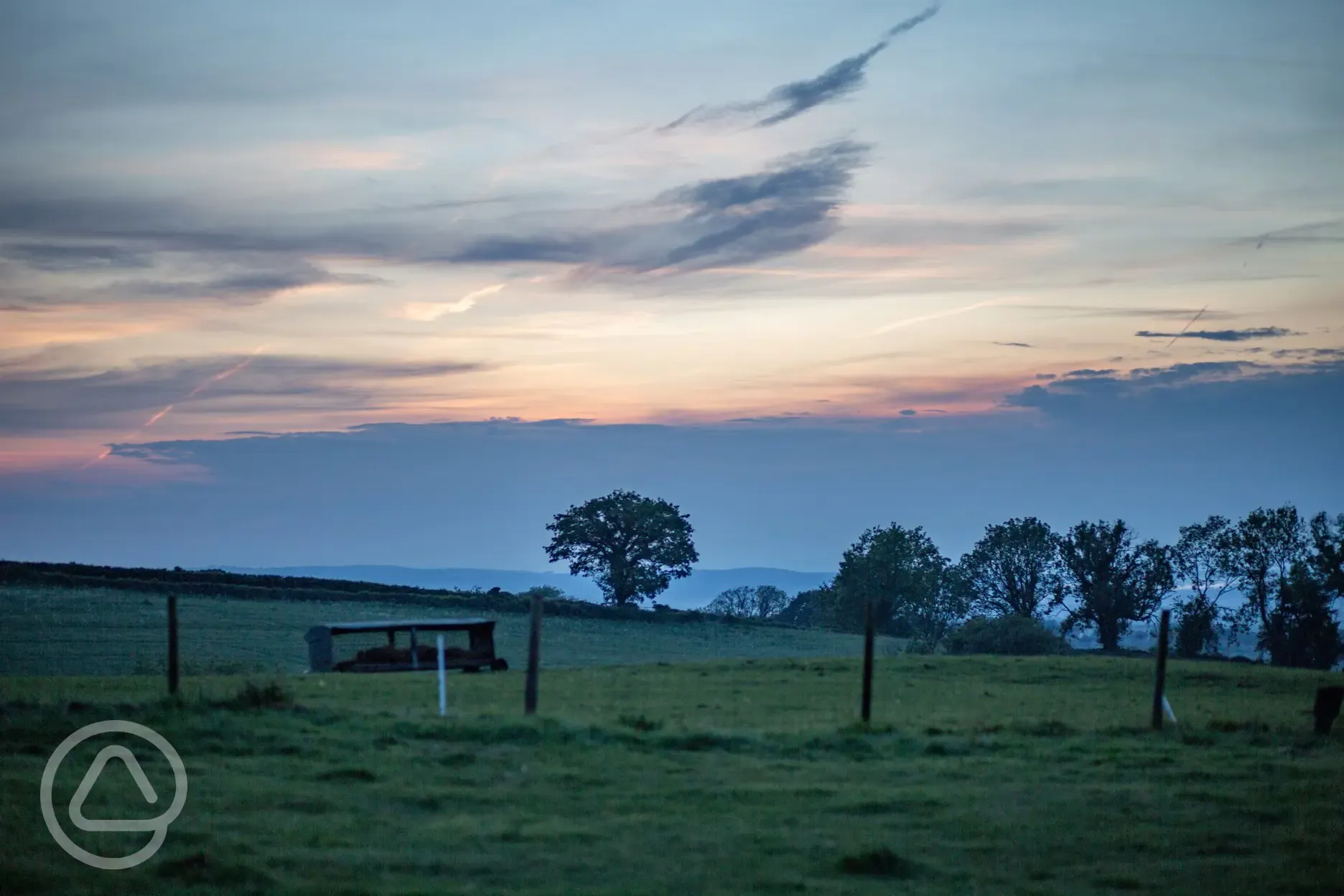Sunset views from site